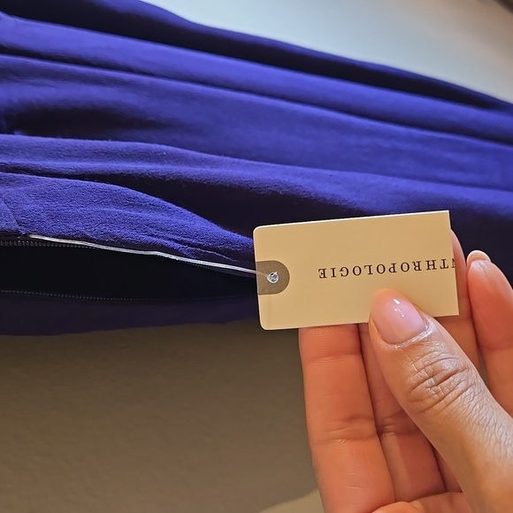 Anthropologie Maeve Viscose Souxanne Wide-Leg Apron Wide-Leg Jumpsuit - Picture 11 of 14